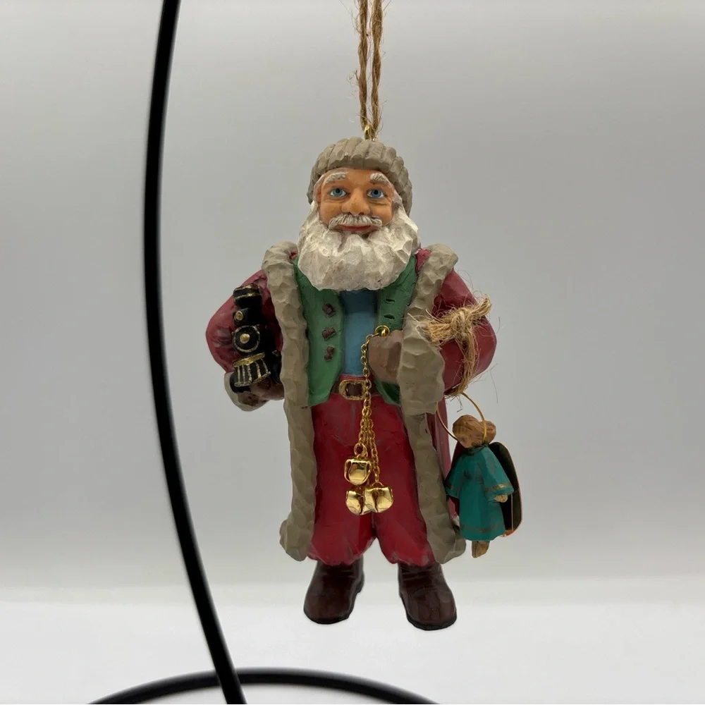 Hallmark Keepsake Ornament 1996‎ Santa’s Gift Showcase Folk Art Americana Coll